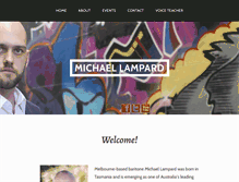 Tablet Screenshot of michaellampard.com